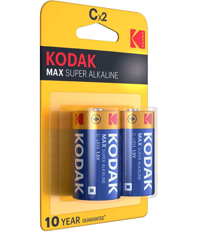 Kodak Max Alkaline Battery, LR14 Set of 2 pieces