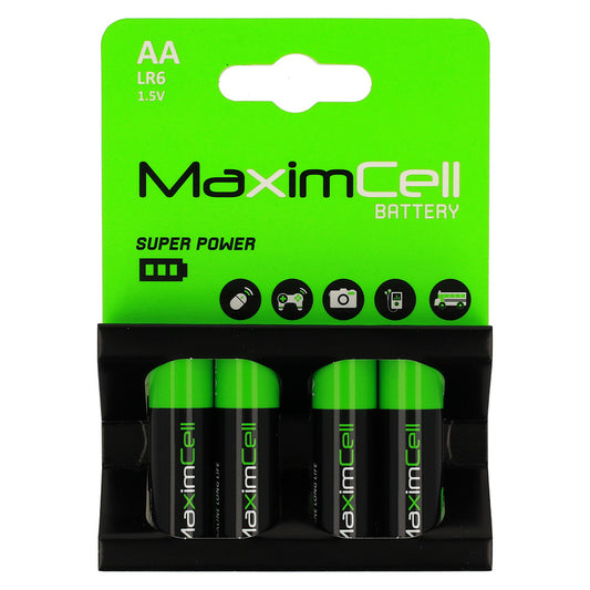 Батерия MaximCell Super Power, AA / LR6, комплект 4 броя