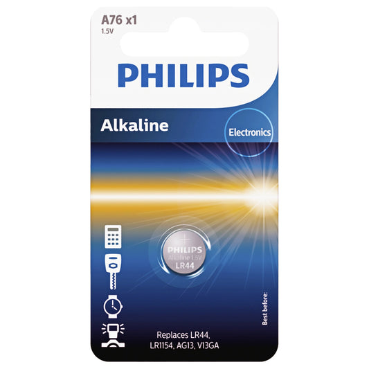 Батерия Philips, V13GA / LR44 Phil-A76/01B