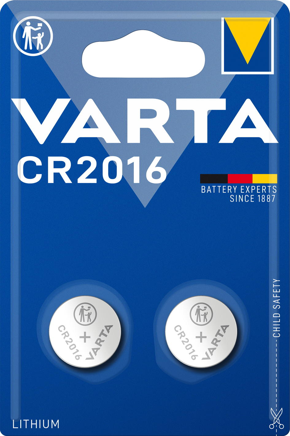 Батерии Varta, CR2016, комплект 2 броя