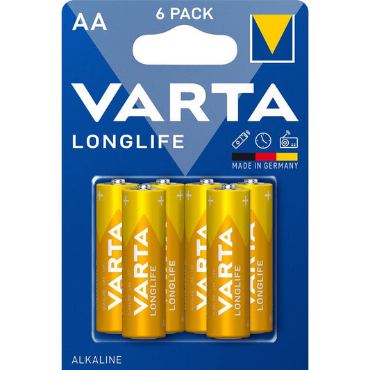 Батерии Varta Longlife 4106, AA / LR6, комплект 6 броя