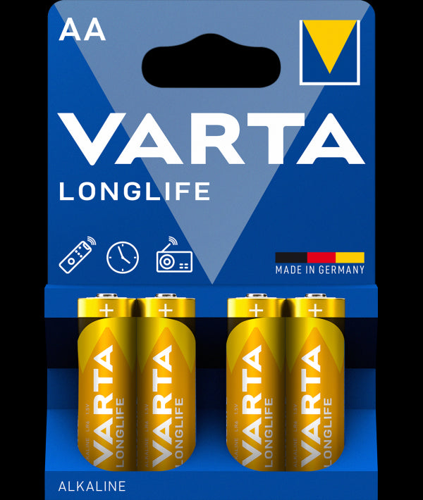 Батерии Varta Longlife 4106, AA / LR6, комплект 4 броя