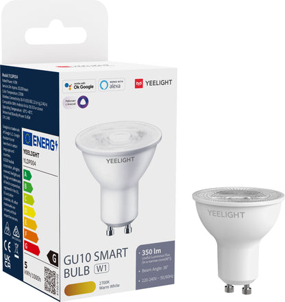 LED крушка Yeelight W1, Wi-Fi, GU10, 4,8W, 2700К, 350lm, бяла YLDP004