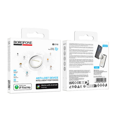 Borofone BC110 Find Dual Tracker за iOS / Android серия, бял