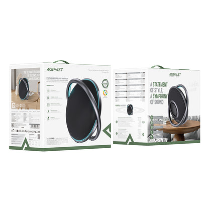 Bluetooth колонка Acefast K5 Pro, 100W, RGB, Водоустойчива, Черна