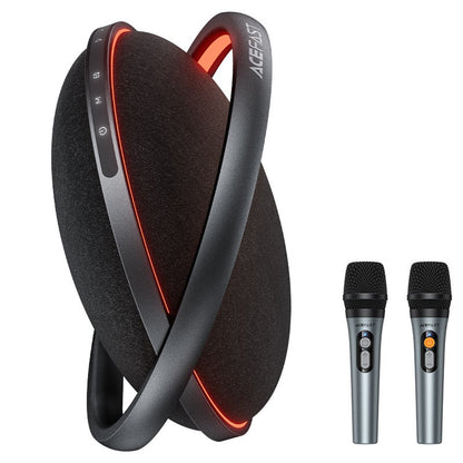 Bluetooth колонка Acefast Karaoke K5 Max, 350W, TWS, RGB, Водоустойчива, Черна