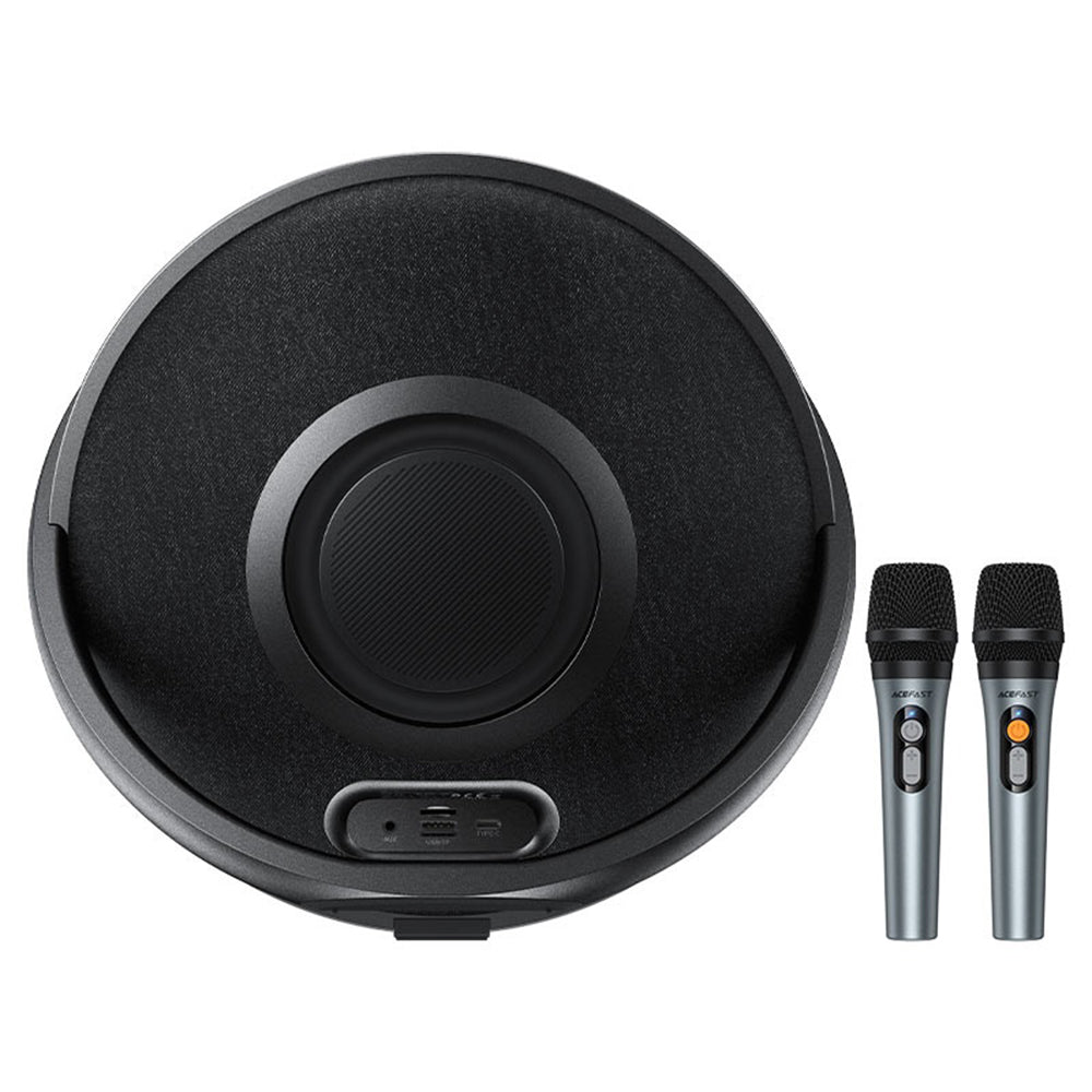 Bluetooth колонка Acefast Karaoke K5 Max, 350W, TWS, RGB, Водоустойчива, Черна