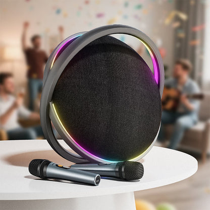 Bluetooth колонка Acefast Karaoke K5 Max, 350W, TWS, RGB, Водоустойчива, Черна