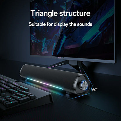 Bluetooth колона Yesido YSW27, 10W, RGB, Черна