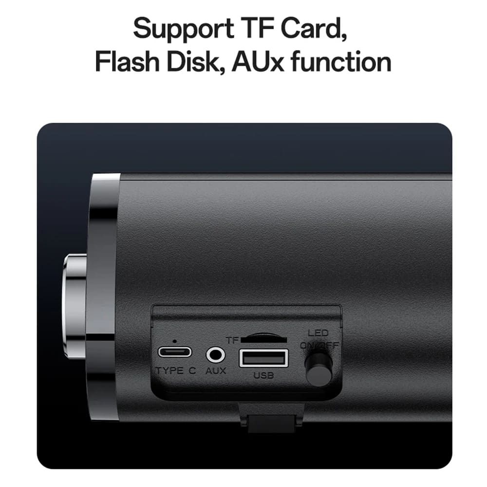 Bluetooth колона Yesido YSW27, 10W, RGB, Черна