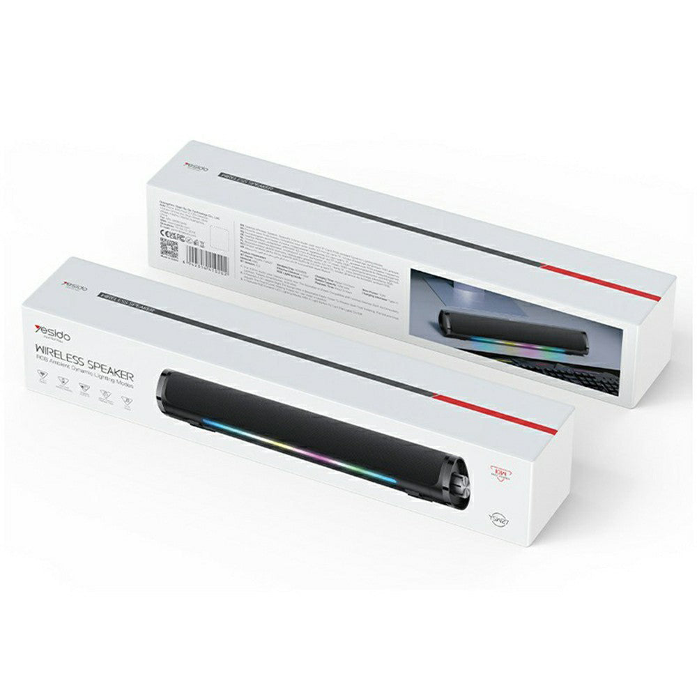 Bluetooth колона Yesido YSW27, 10W, RGB, Черна