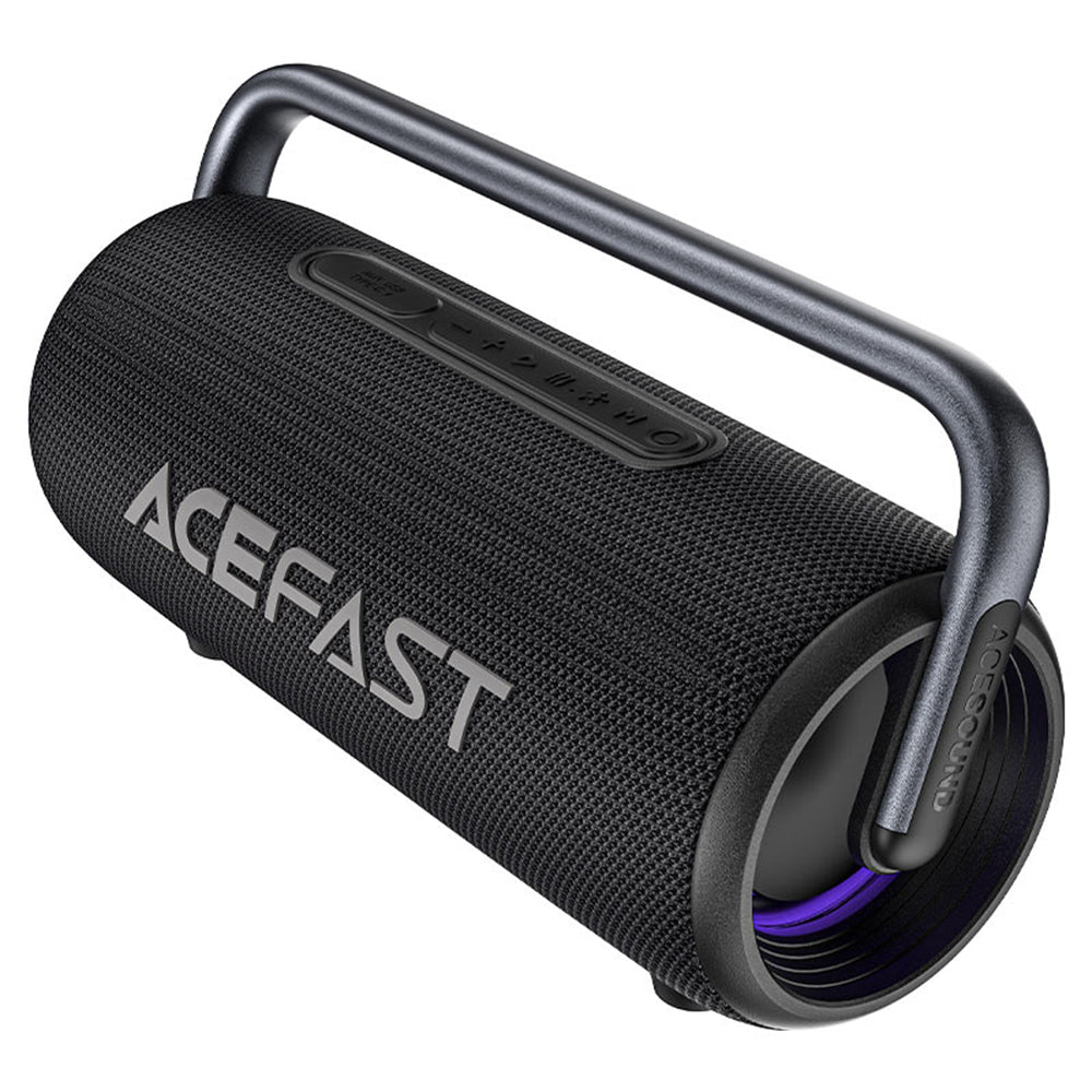 Портативна Bluetooth колонка Acefast K2 Pro, 2 x 50W - 2 x 10W, RGB, Водоустойчива, Черна