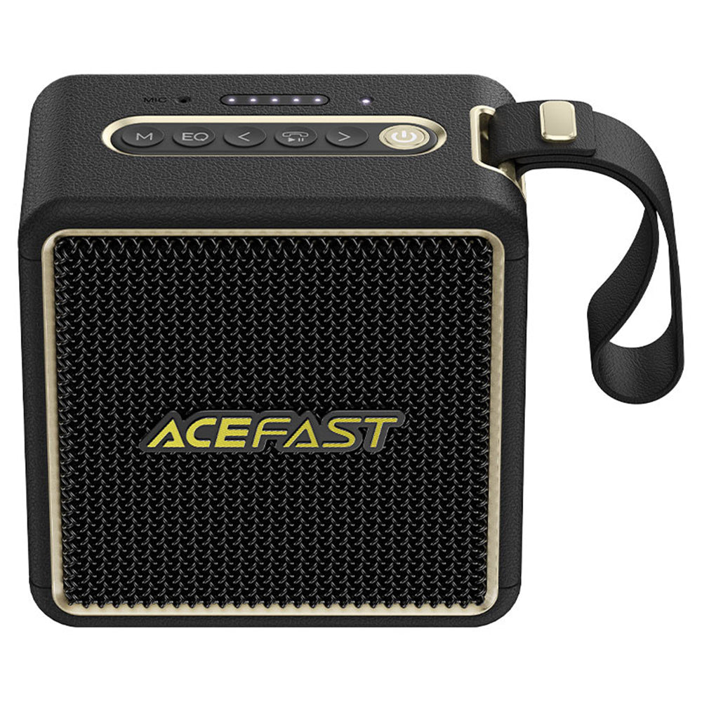 Портативна Bluetooth колонка Acefast K3 Nano, 1 x 30W - 1 x 16W, RGB, Водоустойчива, Черна