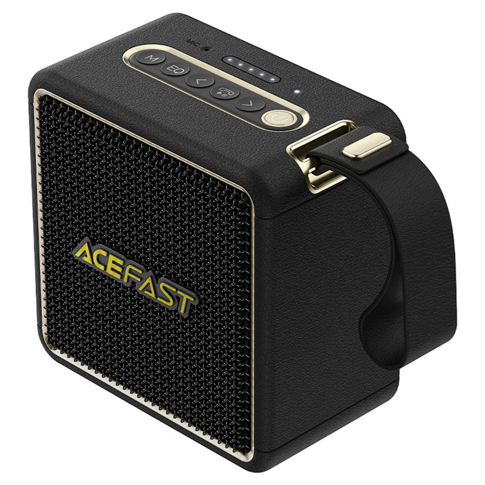 Портативна Bluetooth колонка Acefast K3 Nano, 1 x 30W - 1 x 16W, RGB, Водоустойчива, Черна