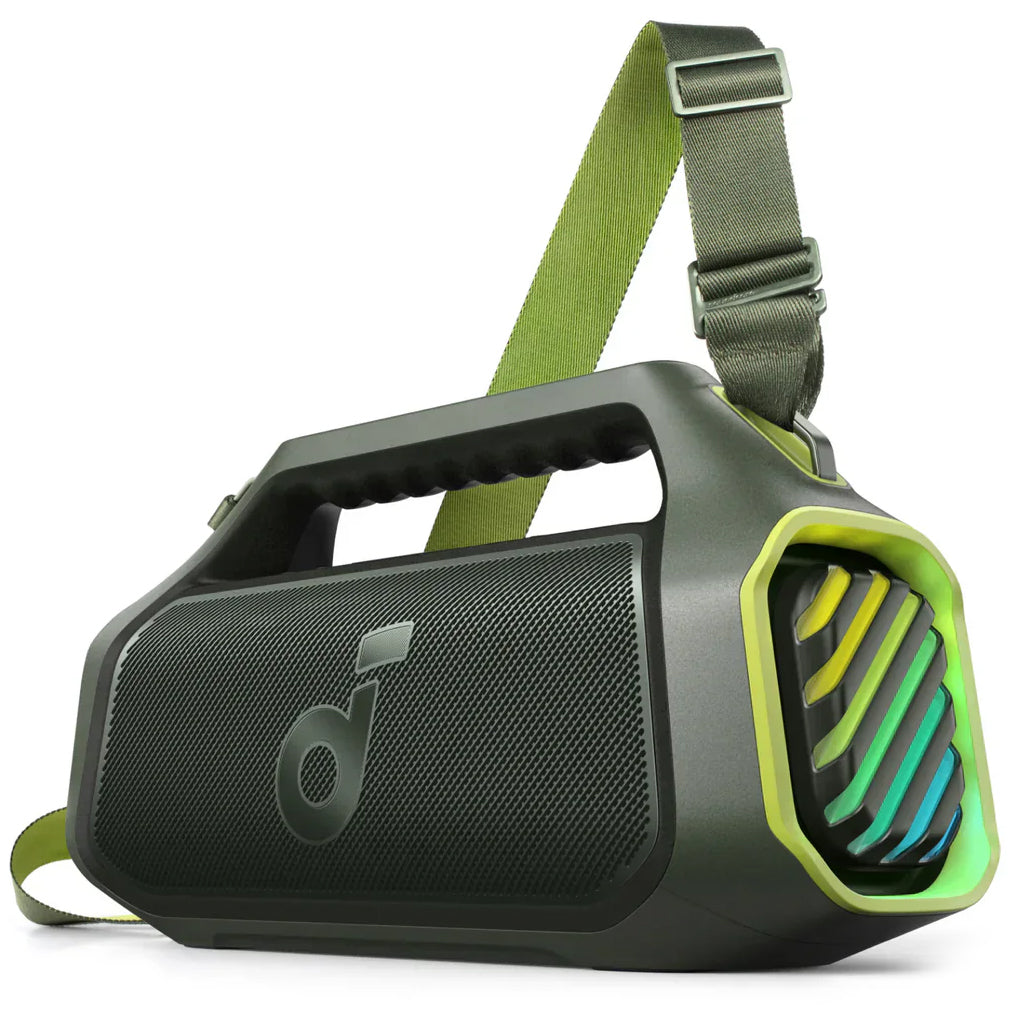 Портативна Bluetooth колонка Anker SoundCore Boom 2 Plus, 140W, TWS, RGB, Водоустойчива, Зелена A3134061