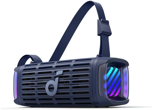 Преносима Bluetooth колонка Anker SoundCore Boom 3i, 50W, RGB, Водоустойчива, Синя D5100030