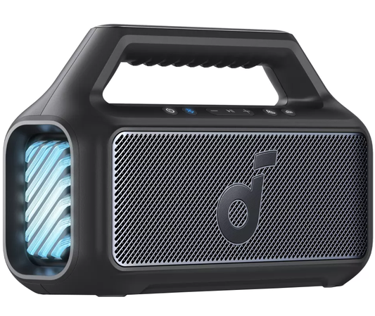 Преносима Bluetooth колонка Anker SoundCore Boom 2 Нова версия, 80W, TWS, RGB, Водоустойчива, Черна A3138012