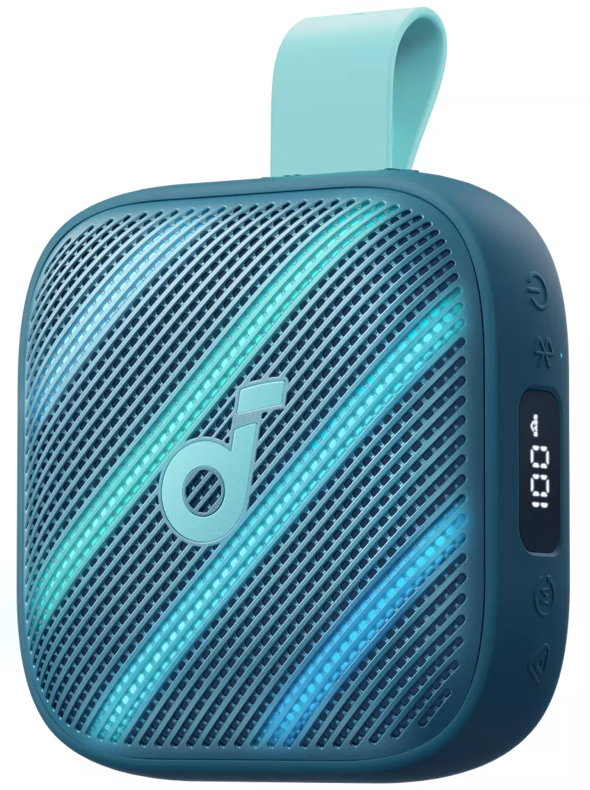 Преносима Bluetooth колонка Anker SoundCore Boom Go 3i, 15W, TWS, RGB, Водоустойчива, Синя, Преработена D5103030