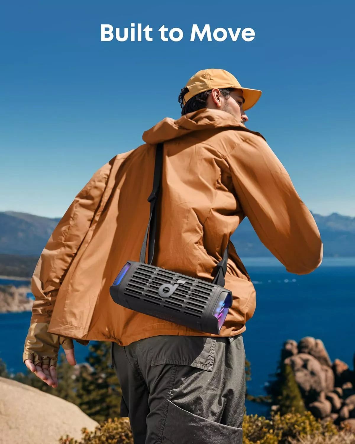 Преносима Bluetooth колонка Anker SoundCore Boom 3i, 50W, RGB, Водоустойчива, Черна D5100010