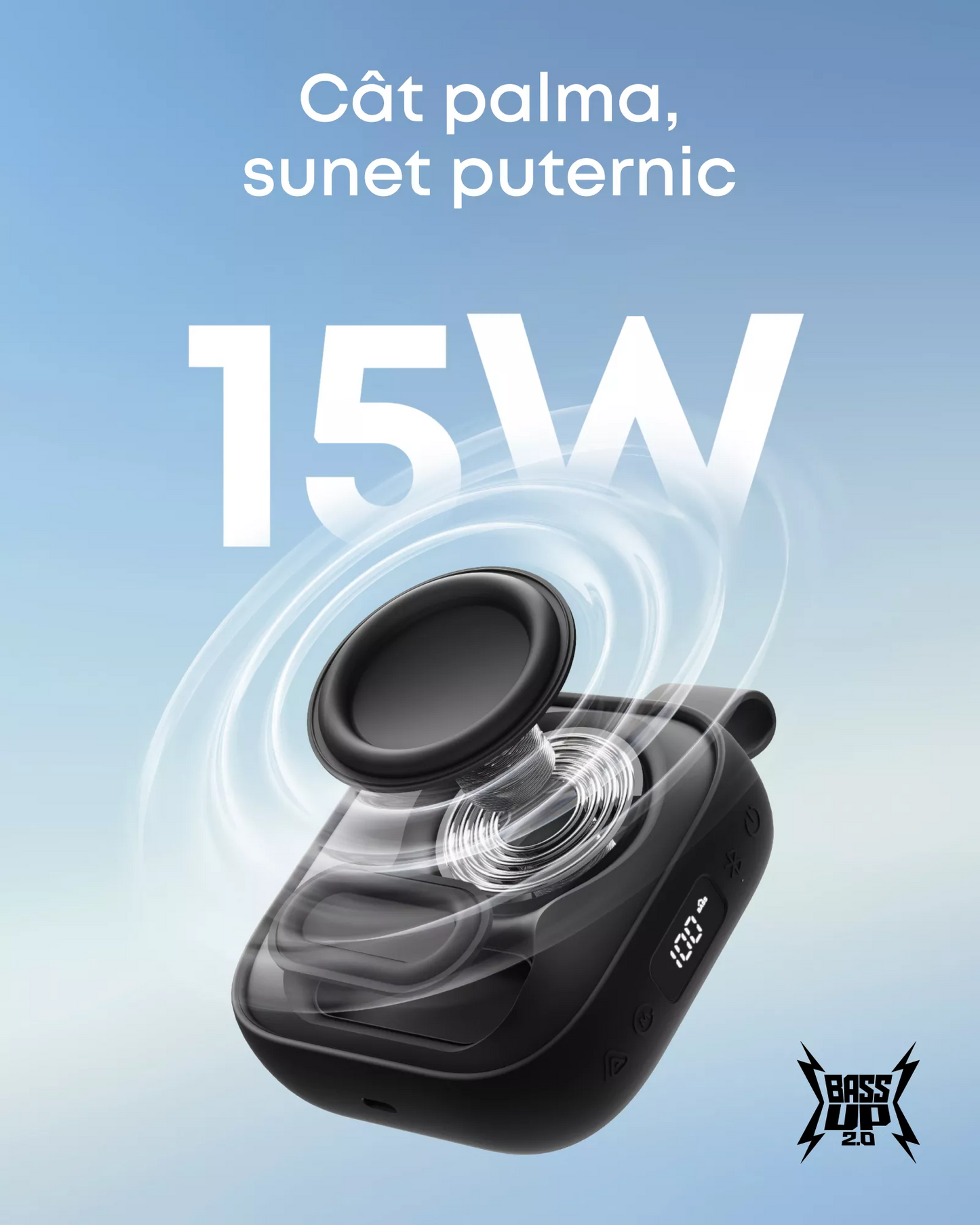 Преносима Bluetooth колонка Anker SoundCore Boom Go 3i, 15W, TWS, RGB, водоустойчива, черна D5103010