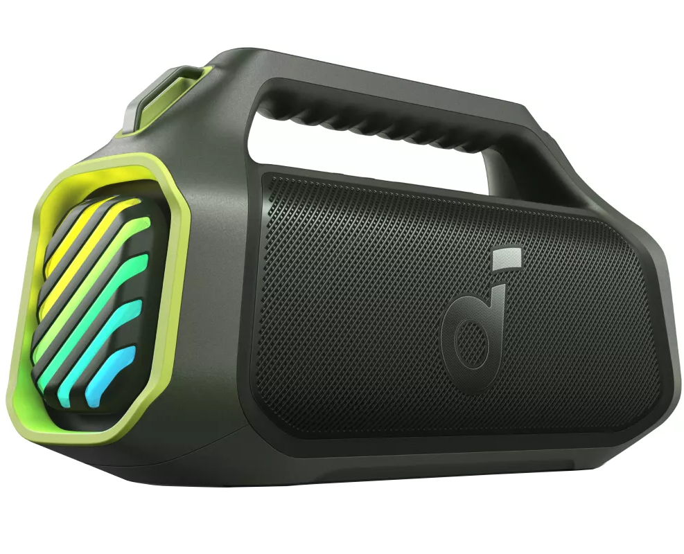 Преносима Bluetooth колонка Anker SoundCore Boom 2 Plus, 140W, TWS, RGB, водоустойчива, зелена A3134062