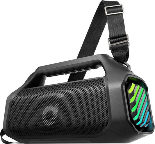 Портативна Bluetooth колонка Anker SoundCore Boom 2 Pro, 140W, TWS, RGB, Водоустойчива, Черна A3134A11