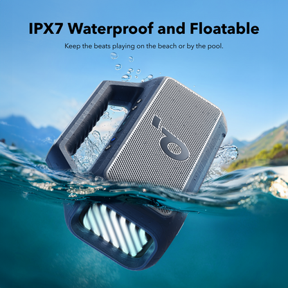 Преносима Bluetooth колонка Anker SoundCore Boom 2 Нова версия, 80W, TWS, RGB, Водоустойчива, Синя A3138032