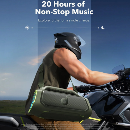 Anker SoundCore Boom 2 Plus Portable Bluetooth Speaker, 140W, TWS, RGB, Waterproof, Green, Resealed A3134061