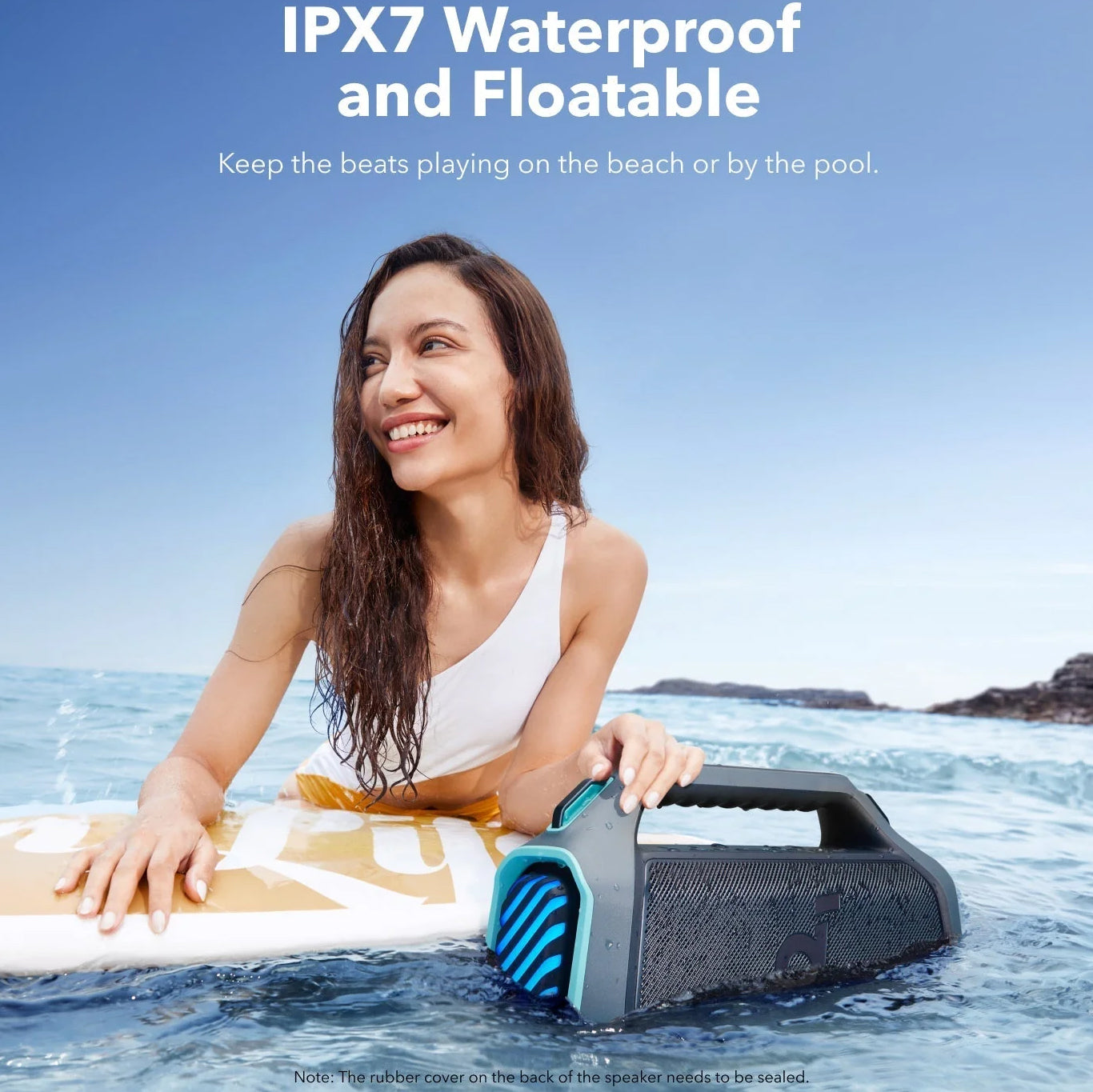 Преносима Bluetooth колонка Anker SoundCore Boom 2 Plus, 140W, TWS, RGB, Водоустойчива, Синя A3134031