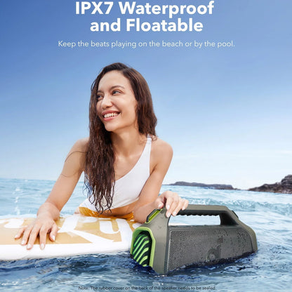 Портативна Bluetooth колонка Anker SoundCore Boom 2 Plus, 140W, TWS, RGB, Водоустойчива, Зелена A3134061