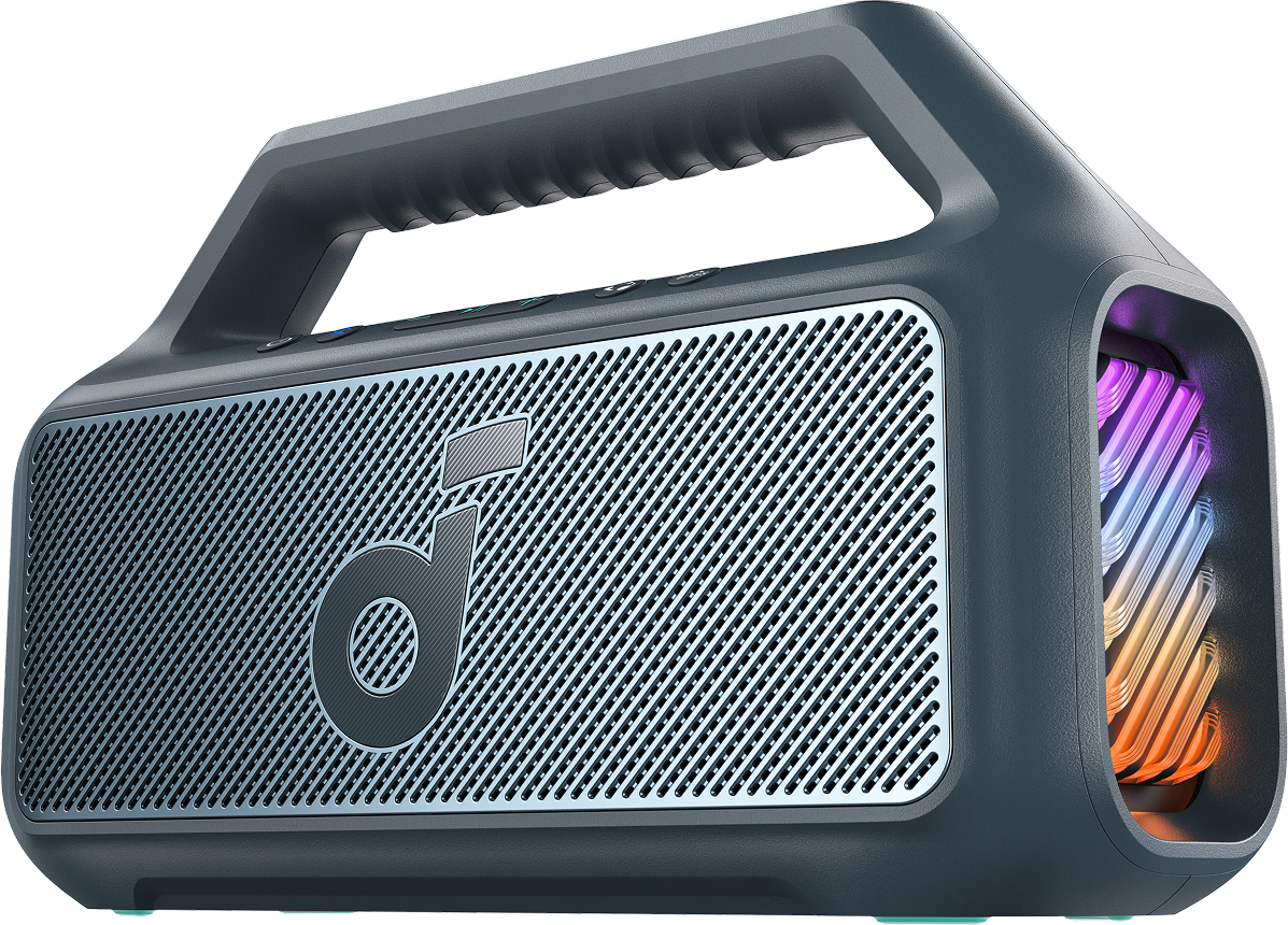 Преносима Bluetooth колонка Anker SoundCore Boom 2 Нова версия, 80W, TWS, RGB, Водоустойчива, Синя A3138032