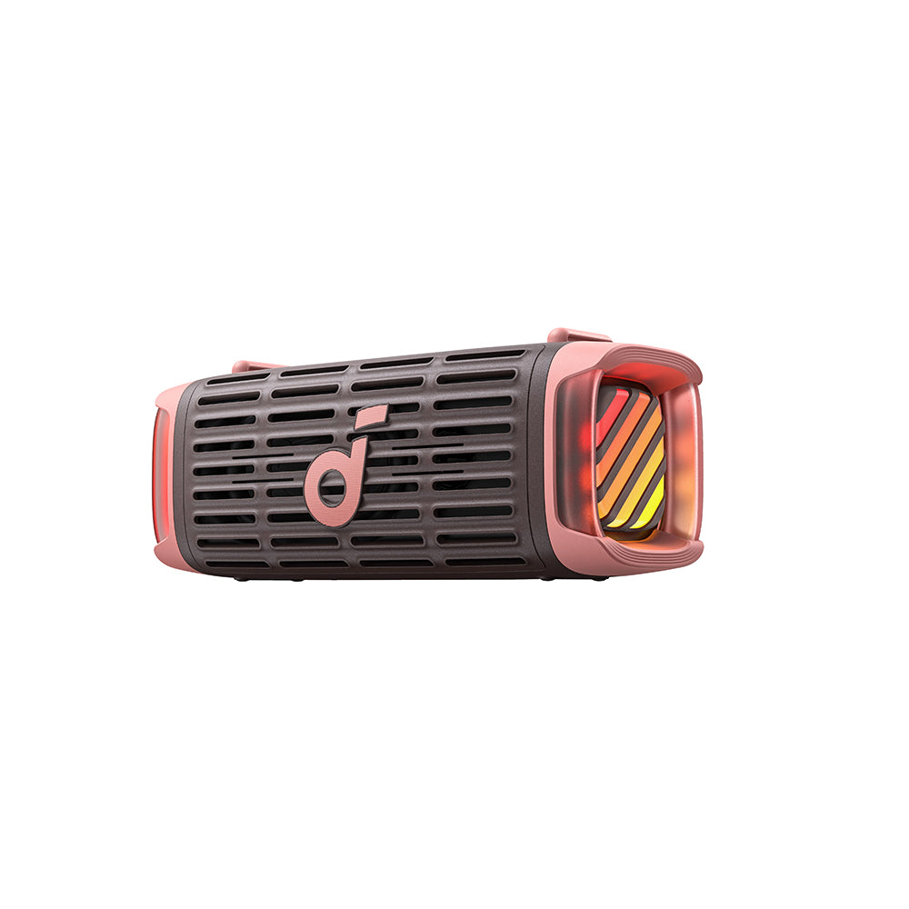 Преносима Bluetooth колонка Anker SoundCore Boom 3i, 50W, RGB, Водоустойчива, Кафяво-Розова D5100080