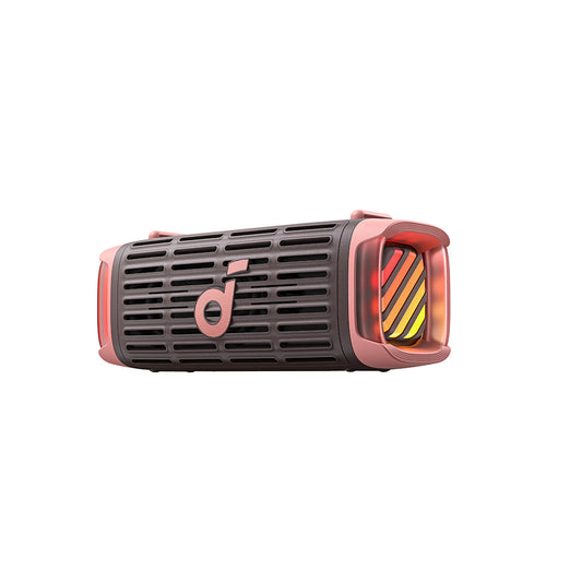 Преносима Bluetooth колонка Anker SoundCore Boom 3i, 50W, RGB, Водоустойчива, Кафяво-Розова D5100080