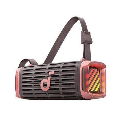 Преносима Bluetooth колонка Anker SoundCore Boom 3i, 50W, RGB, Водоустойчива, Кафяво-Розова D5100080