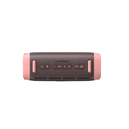 Преносима Bluetooth колонка Anker SoundCore Boom 3i, 50W, RGB, Водоустойчива, Кафяво-Розова D5100080