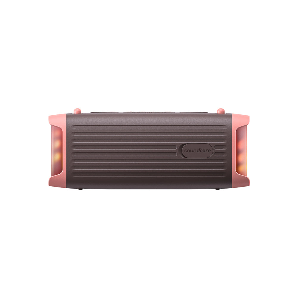 Преносима Bluetooth колонка Anker SoundCore Boom 3i, 50W, RGB, Водоустойчива, Кафяво-Розова D5100080