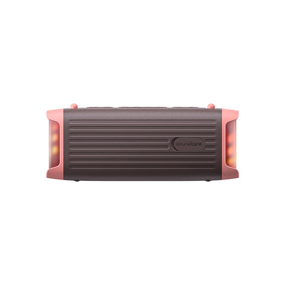 Преносима Bluetooth колонка Anker SoundCore Boom 3i, 50W, RGB, Водоустойчива, Кафяво-Розова D5100080