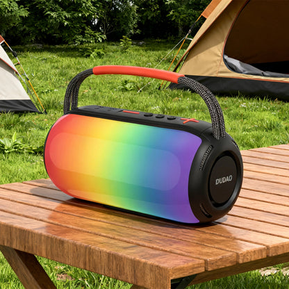 Портативна Bluetooth колонка Dudao Y21, 2 x 5W, TWS, RGB, Черна