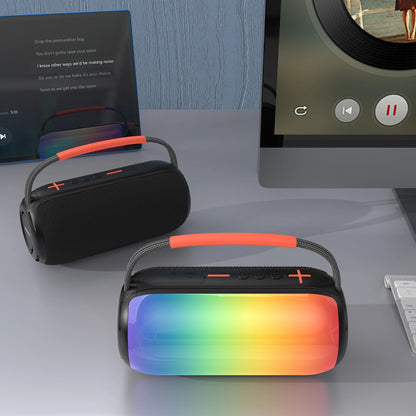 Портативна Bluetooth колонка Dudao Y21, 2 x 5W, TWS, RGB, Черна