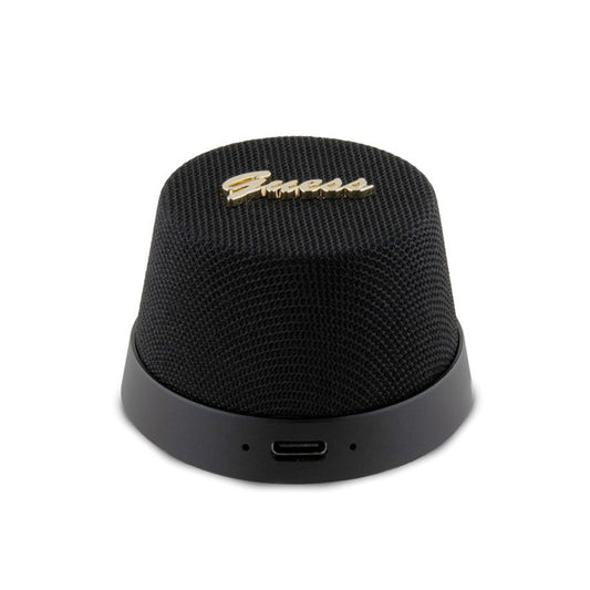 Портативна Bluetooth колонка Guess Stand Magnetic Script Metal, 3W, Черна