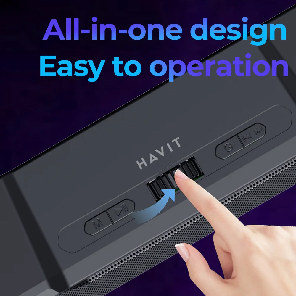 Bluetooth колона HAVIT SK772BT, 10W, Черна