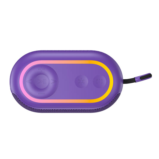 Портативна Bluetooth колонка HAVIT SK809BT, 7W, RGB, Водоустойчива, Лилава