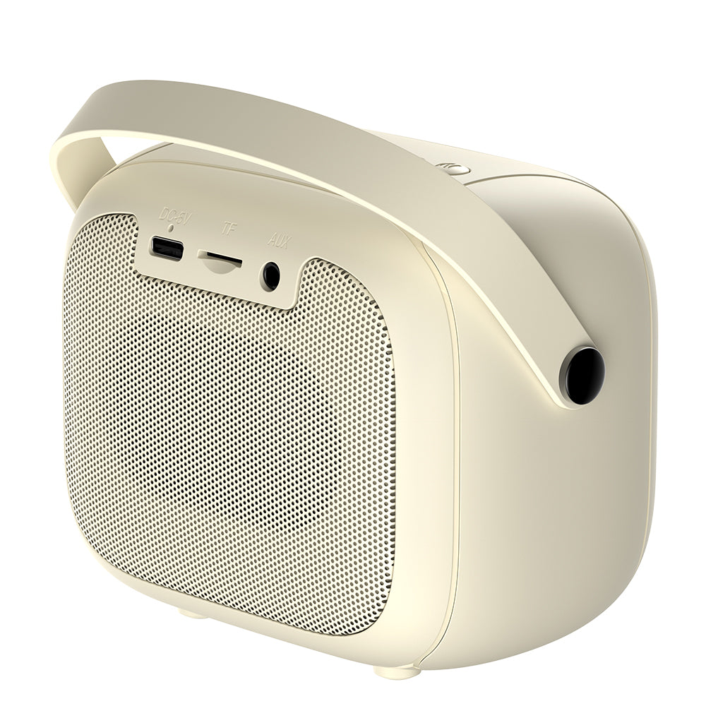 Портативна Bluetooth колонка HAVIT SK818BT Караоке, 5W, RGB, Водоустойчива, Бежова