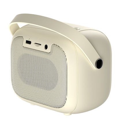 Портативна Bluetooth колонка HAVIT SK818BT Караоке, 5W, RGB, Водоустойчива, Бежова