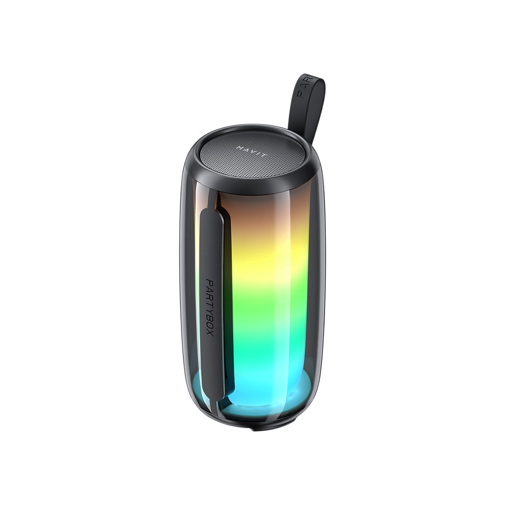 HAVIT SK879BT Portable Bluetooth Speaker, 8W, RGB, Waterproof, Black