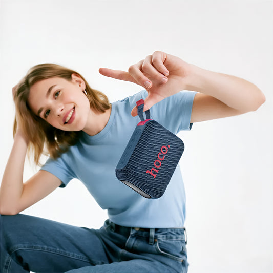 Портативна Bluetooth колонка HOCO HC31, 10W, TWS, RGB, Водоустойчива, Тъмносиня
