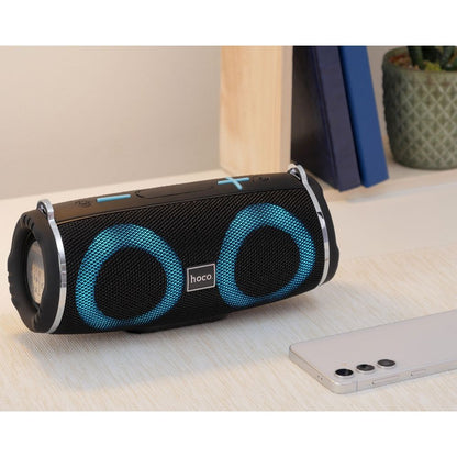 Портативна Bluetooth колонка HOCO HC12, 10W, RGB, Водоустойчива, Черна