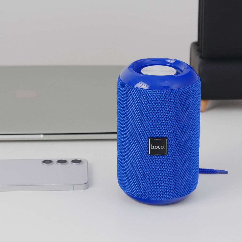 Портативна Bluetooth колонка HOCO HC1, 5W, TWS, Водоустойчива, Синя