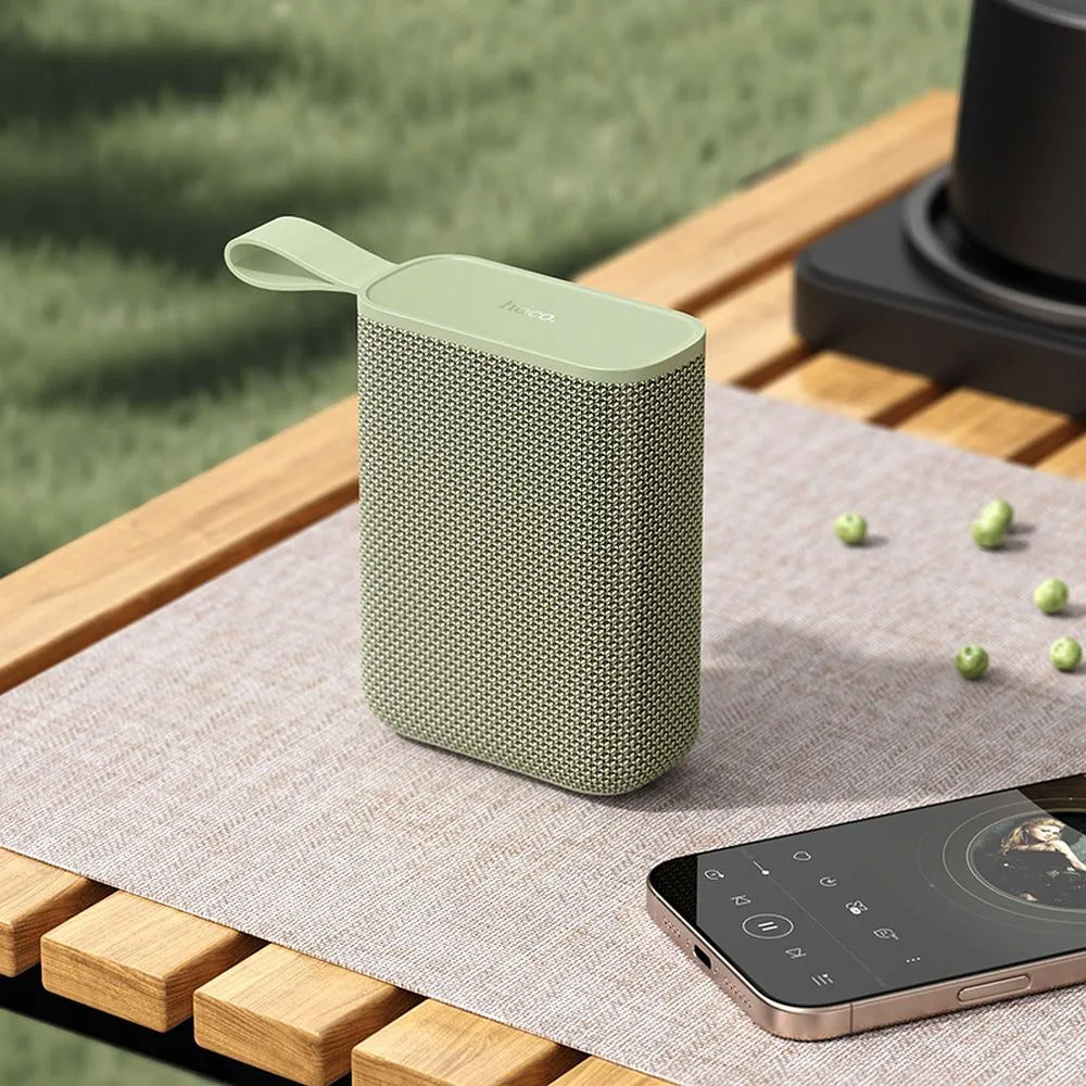 Портативна Bluetooth колонка HOCO HC34, 5W, TWS, Водоустойчива, Зелена
