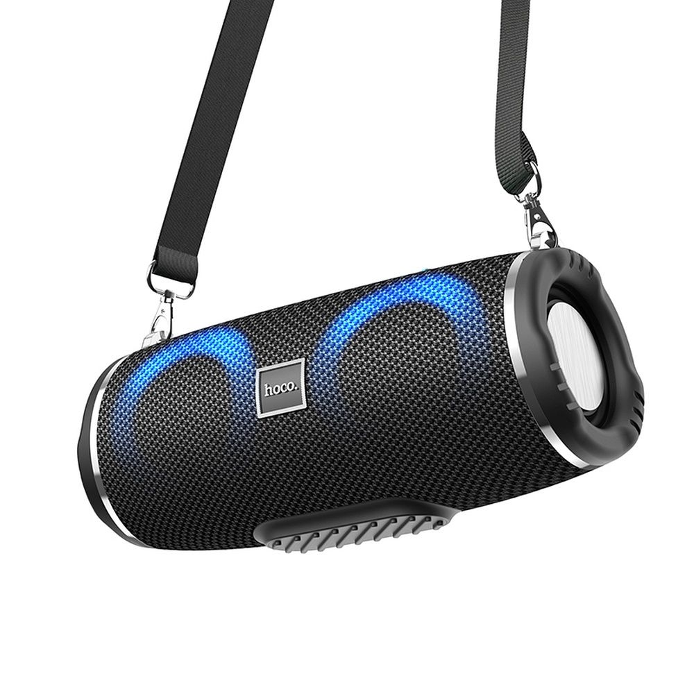 Портативна Bluetooth колонка HOCO HC12, 10W, RGB, Водоустойчива, Черна